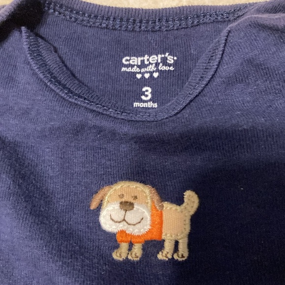 Carters boys 3 months puppy onesie set - Picture 2 of 4